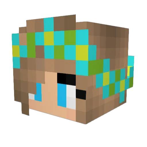 Adi_2015 Minecraft avatar head, 3D render
