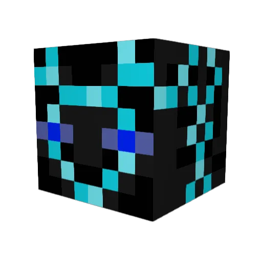 AdibooMC Minecraft avatar head, 3D render