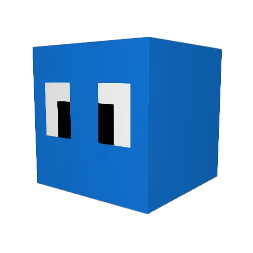 Adibro_ Minecraft avatar head, 3D render