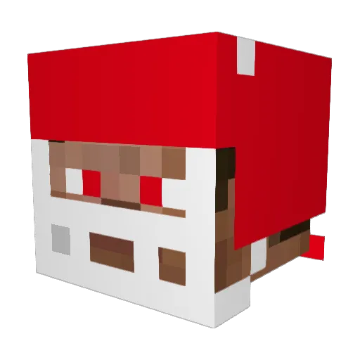 Adiction Minecraft avatar head, 3D render