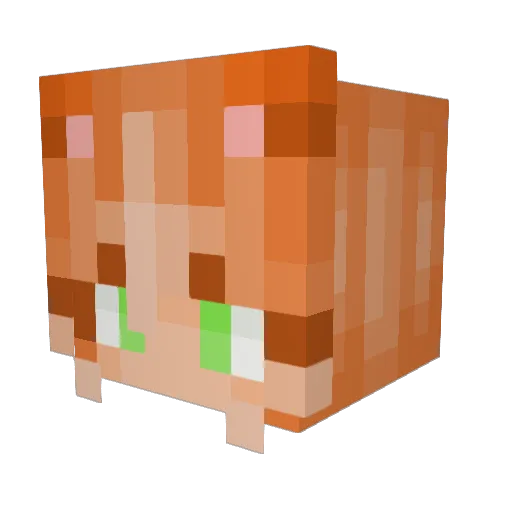 Adie2401 Minecraft avatar head, 3D render