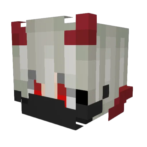 AdielPlays Minecraft avatar head, 3D render