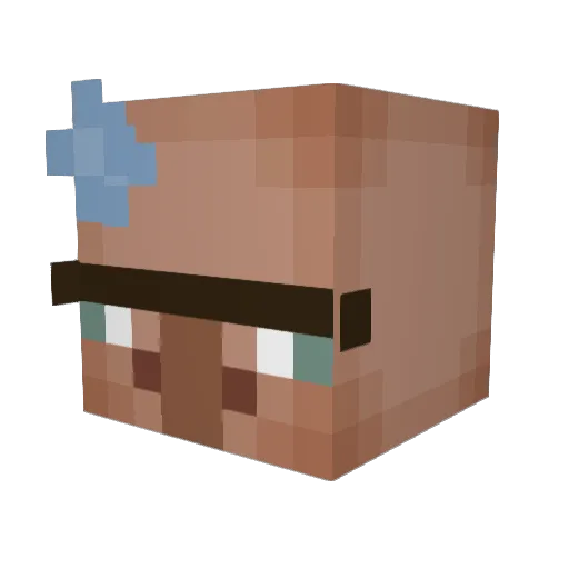 Adienho Minecraft avatar head, 3D render