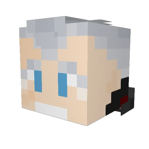 Adikoslav Minecraft avatar head, 3D render