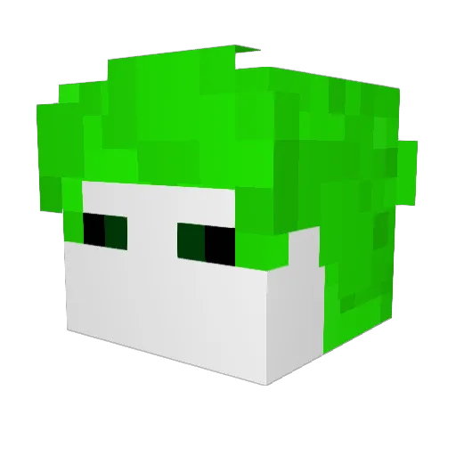 AdilPlays Minecraft avatar head, 3D render