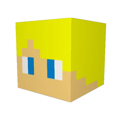 Adilius Minecraft avatar head, 3D render