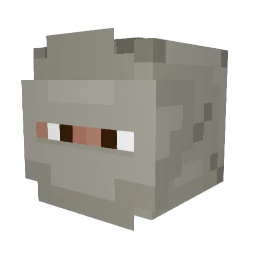 Adimo_ Minecraft avatar head, 3D render