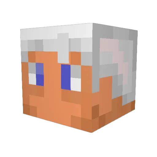 Adinirahc Minecraft avatar head, 3D render
