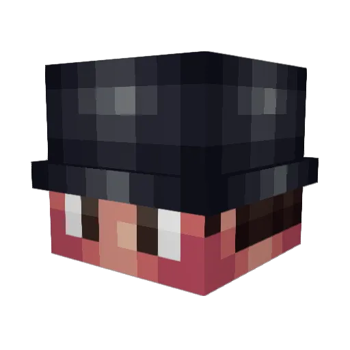 AdiosMeinFreund Minecraft avatar head, 3D render