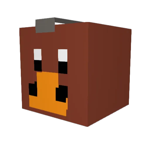 Adislavko Minecraft avatar head, 3D render