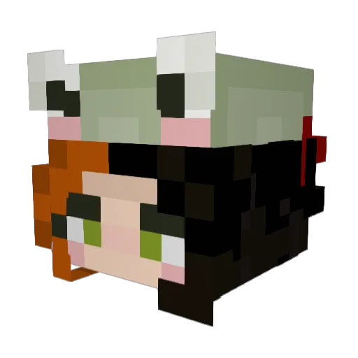 Aditional Minecraft avatar head, 3D render