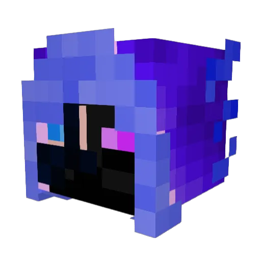 Adixtya Minecraft avatar head, 3D render