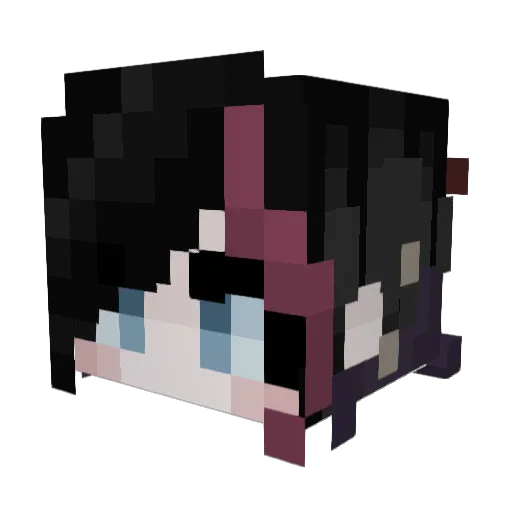 Adja14 Minecraft avatar head, 3D render