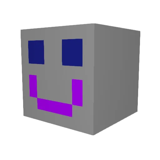Adjo85 Minecraft avatar head, 3D render