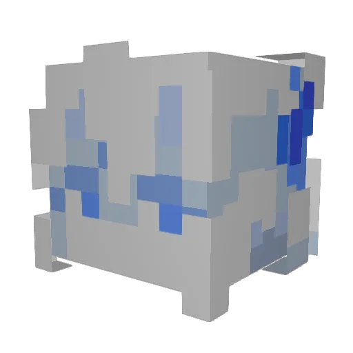 Adjusterbluster Minecraft avatar head, 3D render