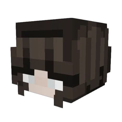 Adlaa Minecraft avatar head, 3D render