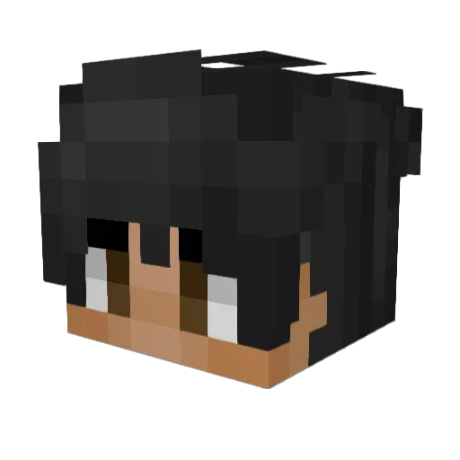 Adlanhamter Minecraft avatar head, 3D render