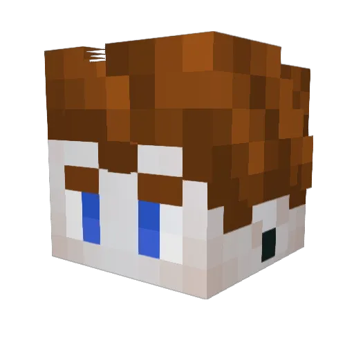 Adlerthyus Minecraft avatar head, 3D render