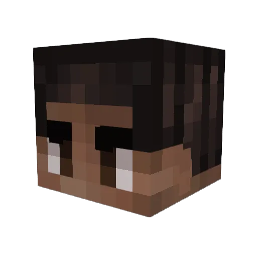 Adley08 Minecraft avatar head, 3D render