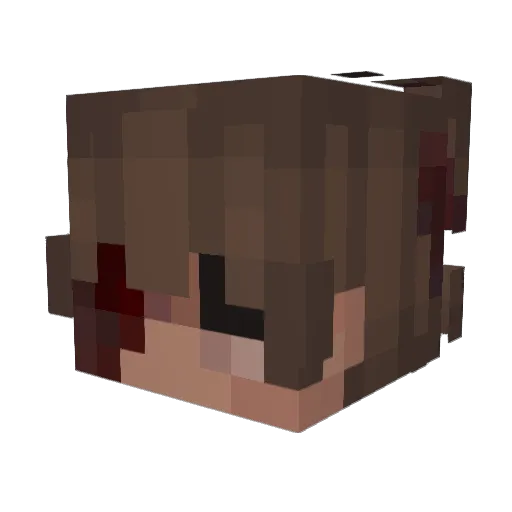 AdlyG Minecraft avatar head, 3D render