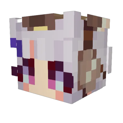 Adm_Bob Minecraft avatar head, 3D render