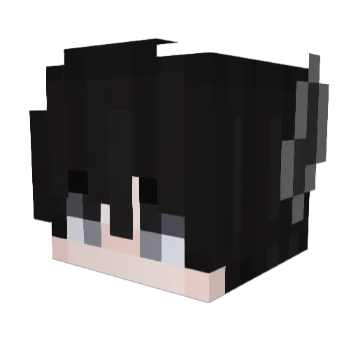 Admaxu Minecraft avatar head, 3D render