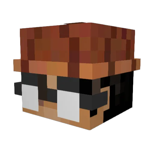 Admekinecek Minecraft avatar head, 3D render
