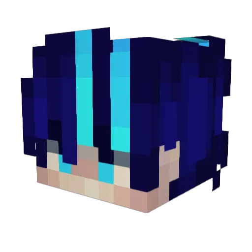 AdmiH13 Minecraft avatar head, 3D render