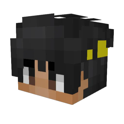 Admin04 Minecraft avatar head, 3D render