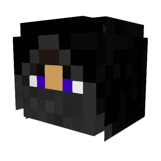 AdminRuler Minecraft avatar head, 3D render
