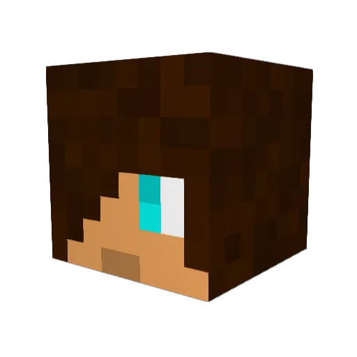 AdminTheOwner Minecraft avatar head, 3D render