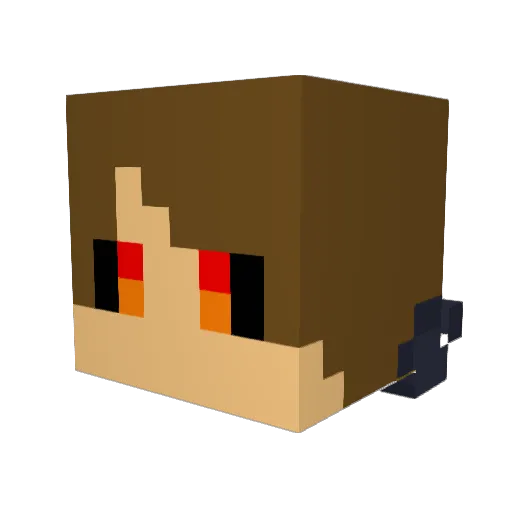 Admin_is_traitor Minecraft avatar head, 3D render
