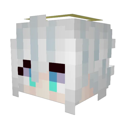 Adminxter Minecraft avatar head, 3D render