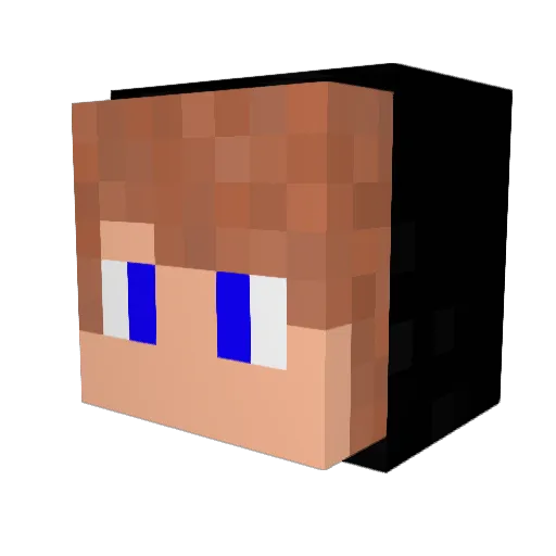 AdmiralAl Minecraft avatar head, 3D render