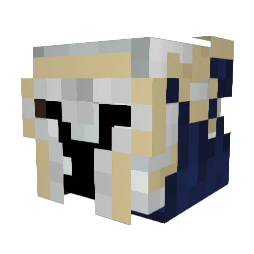 AdmiralBrine Minecraft avatar head, 3D render