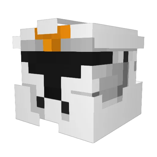 AdmiralCA Minecraft avatar head, 3D render