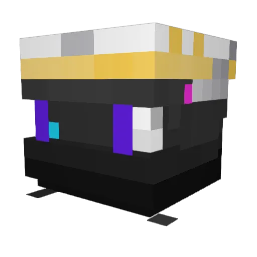 AdmiralCob Minecraft avatar head, 3D render