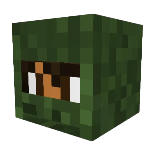 AdmiralGaming Minecraft avatar head, 3D render