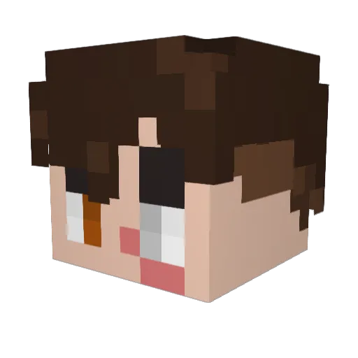 AdmiralGoody Minecraft avatar head, 3D render
