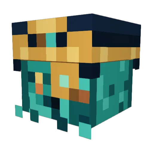AdmiralKnusper Minecraft avatar head, 3D render