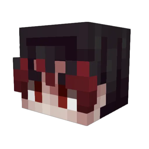 AdmiralOmegaTV Minecraft avatar head, 3D render