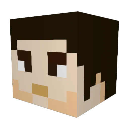 AdmiralRynix Minecraft avatar head, 3D render