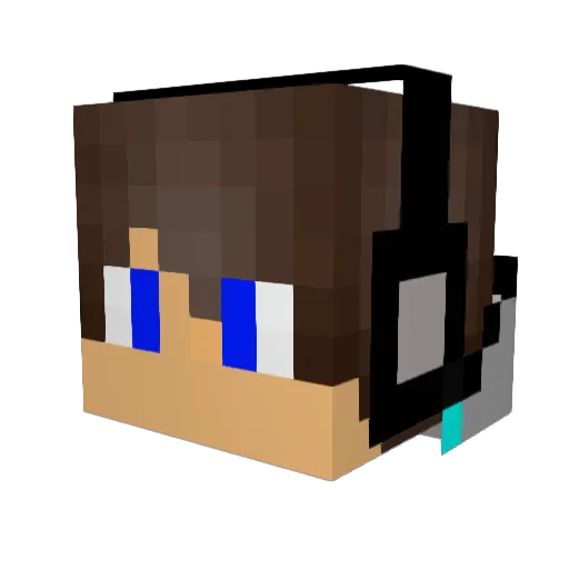 Admont45 Minecraft avatar head, 3D render
