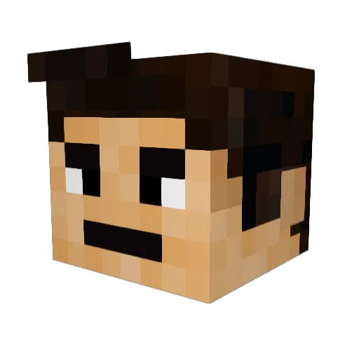 AdnanBro Minecraft avatar head, 3D render