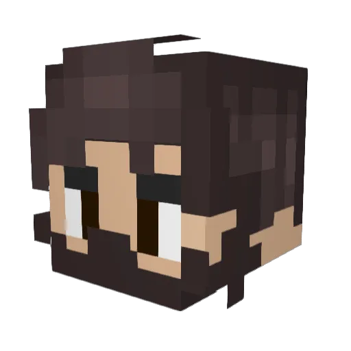 AdnanGumustas Minecraft avatar head, 3D render