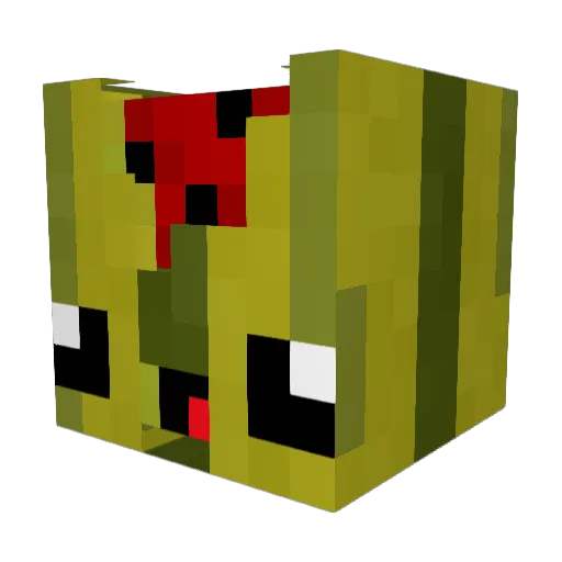 Adnavm Minecraft avatar head, 3D render