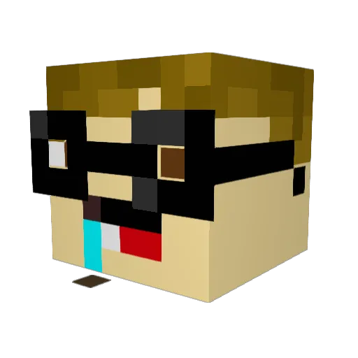 Adne_ Minecraft avatar head, 3D render