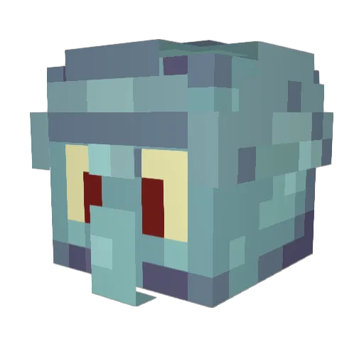 Ado2907 Minecraft avatar head, 3D render