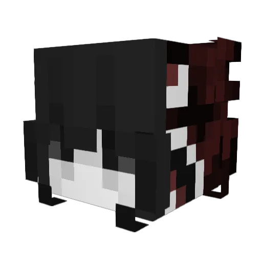 AdoS33kk Minecraft avatar head, 3D render