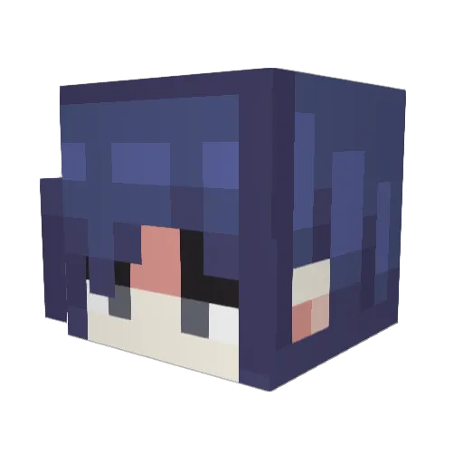 AdoScope Minecraft avatar head, 3D render